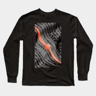 Abstract waves and marble Long Sleeve T-Shirt